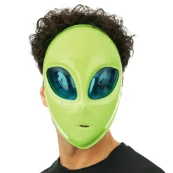 Ptit Clown Alien Maske Grøn - Masker