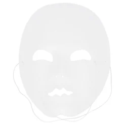 Boland Party Partners B.V. Ansigtsmaske Mimer Hvid - Tilbehør|Masker