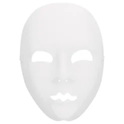 Boland Party Partners B.V. Ansigtsmaske Mimer Hvid - Tilbehør|Masker
