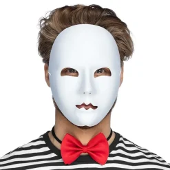 Boland Party Partners B.V. Ansigtsmaske Mimer Hvid - Tilbehør|Masker