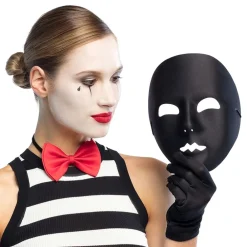 Boland Party Partners B.V. Ansigtsmaske Mimer Sort - Tilbehør|Masker