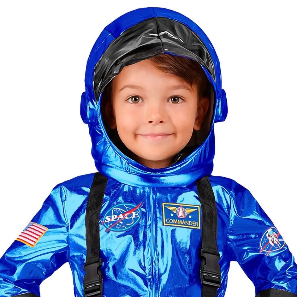 Widmann S.r.l. Astronaut Blå Metallic Børnekostume - Udklædningskostumer|Kostumetema