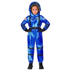 Widmann S.r.l. Astronaut Blå Metallic Børnekostume - Udklædningskostumer|Kostumetema