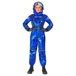 Best Widmann S.r.l. Astronaut Blå Metallic Dame Kostume