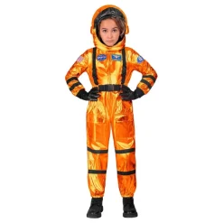 Widmann S.r.l. Astronaut Orange Metallic Børnekostume - Udklædningskostumer|Kostumetema