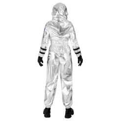 Widmann S.r.l. Astronaut Silver Metallic Dame Kostume - Udklædningskostumer|Kostumetema