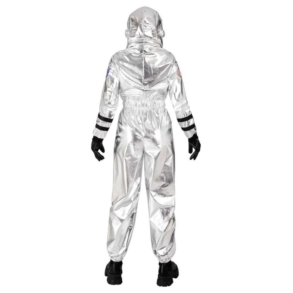 Widmann S.r.l. Astronaut Silver Metallic Dame Kostume - Udklædningskostumer|Kostumetema