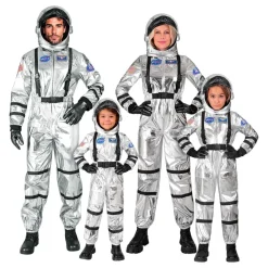 Hot Widmann S.r.l. Astronaut Silver Metallic Herre Kostume