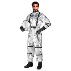 Hot Widmann S.r.l. Astronaut Silver Metallic Herre Kostume
