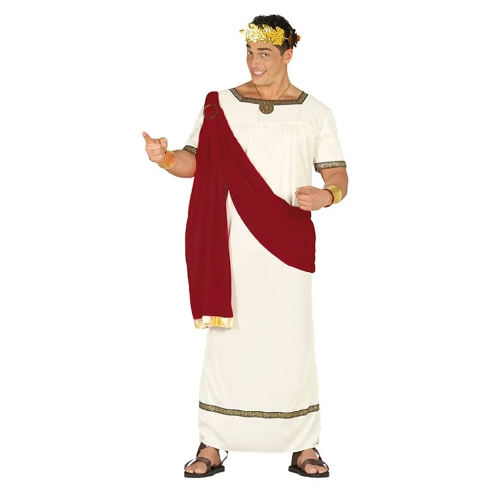 Fiestas Guirca, S.L Augustus Caesar Kostume - Udklædningskostumer|Kostumetema