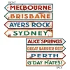 Best Three Sixty Degrees Ltd Australske Vejskilte Dekoration