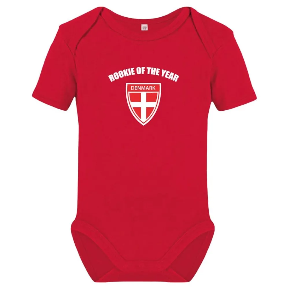 Netshirt Group AB Babybody Rookie of the Year Denmark - Tøj|Udklædningskostumer