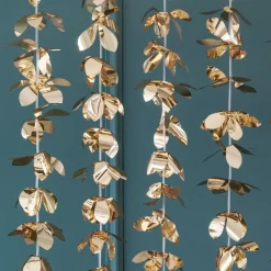 Outlet PartyDeco sp. z o.o. Backdrop Blomster Guld