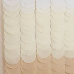 Ginger Ray Ltd Backdrop Cirkler Beige Mix - Oppyntning