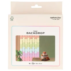 Folat B.V. Backdrop Cirkler Dreamy Pastel - Oppyntning