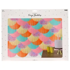 Folat B.V. Backdrop Fringe Pastel - Oppyntning