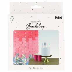 Folat B.V. Backdrop Lyserød