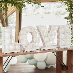 Discount Ginger Ray Ltd Ballonboks Love Hvid