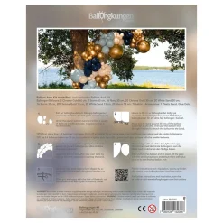 Ballongkungen AB Ballonbue Blå/Guld/Beige - Oppyntning|Balloner