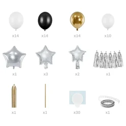 Best PartyDeco sp. z o.o. Ballonbue med Stjerner
