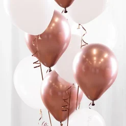 Online Ballongkungen AB Ballonbuket Roseguld/Krom
