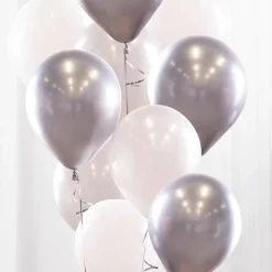Ballongkungen AB Ballonbuket Sølv/Krom - Oppyntning|Balloner
