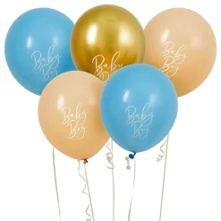 New CG Global Products Ltd Balloner Baby Boy Guld/Blå