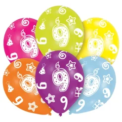 Reithmüller Europe GmbH Balloner Flerfarvede 9 År - Balloner