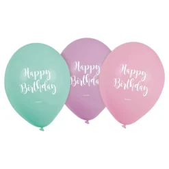 Reithmüller Europe GmbH Balloner Happy Birthday Pastel - Balloner