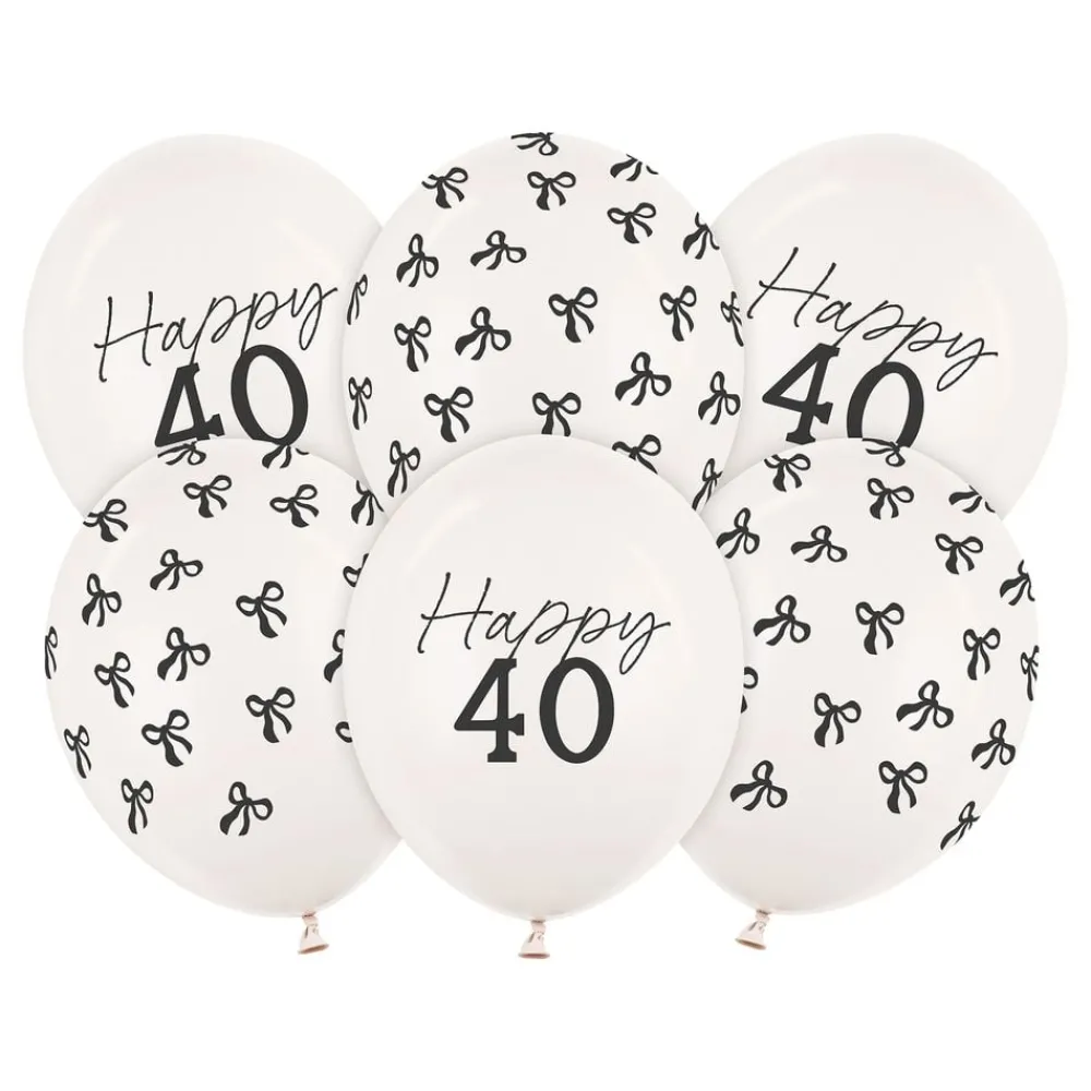 Outlet PartyDeco sp. z o.o. Balloner Happy 40 med Rosetter