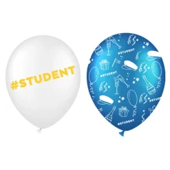 Clearance Hisab/Joker Company AB Balloner Hvid/Blå Student