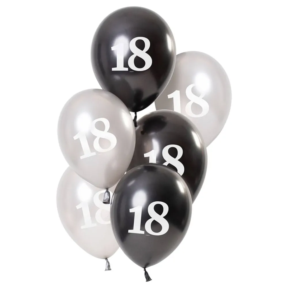 Sale Folat B.V. Balloner Hvid/Sort 18 År