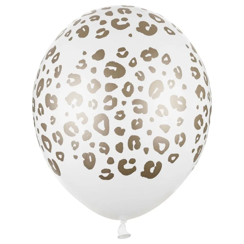 Hot PartyDeco sp. z o.o. Balloner Leopardmønster Guld/Hvid