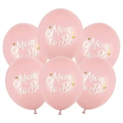 PartyDeco sp. z o.o. Balloner Mom to Be Lyserød Pastel - Balloner