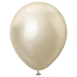 Ballongkungen AB Balloner Professionel Superstore White Gold Chrome - Balloner