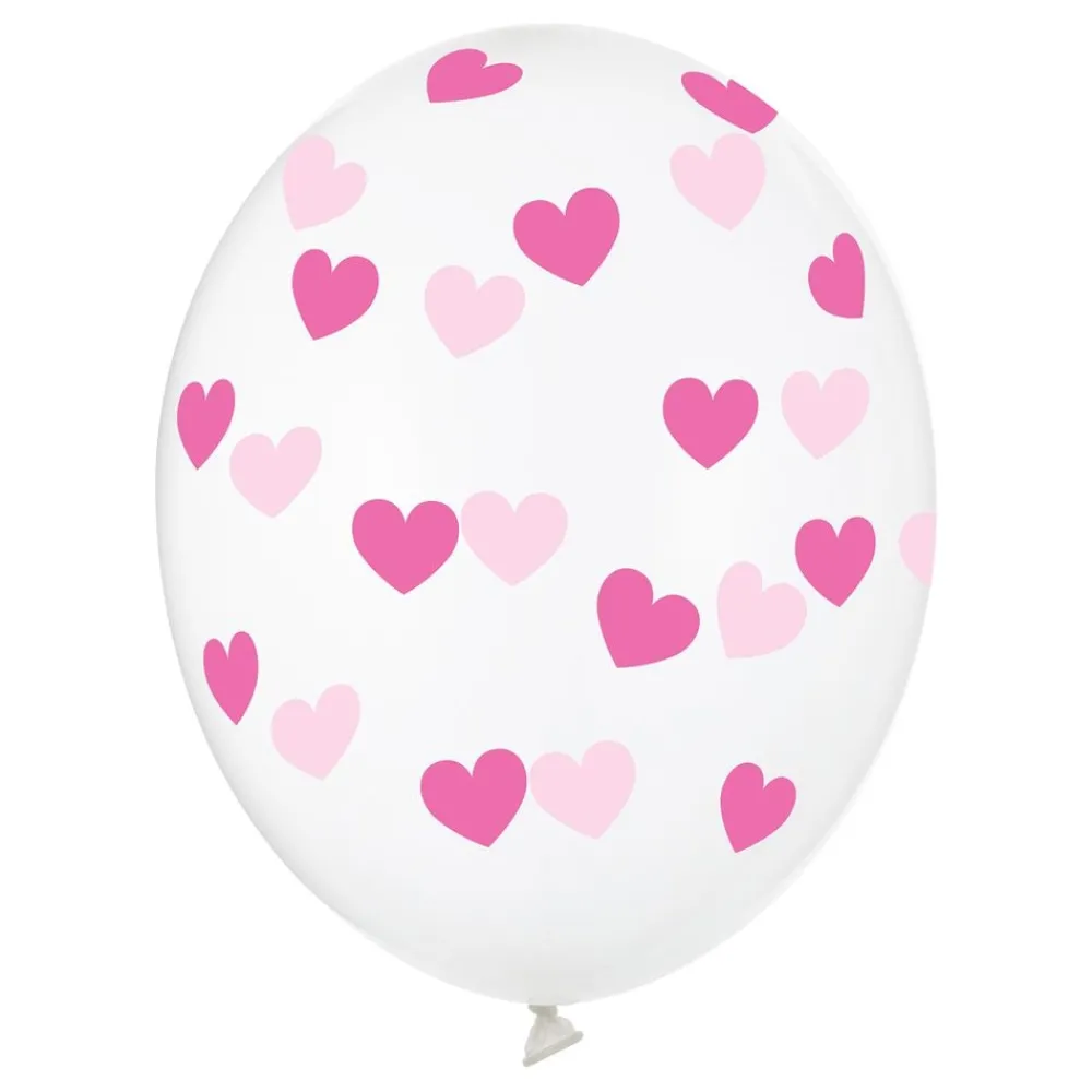 Sale PartyDeco sp. z o.o. Balloner Transparente med Lyserøde Hjerter