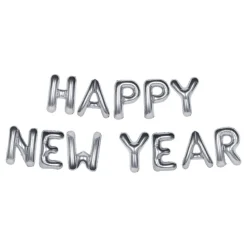 Discount Ballongkungen AB Ballongguirlande Happy New Year Sølv