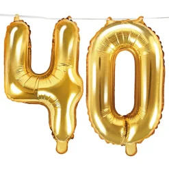 PartyDeco sp. z o.o. Ballonguirlande 40 Guld/Champagne - Balloner