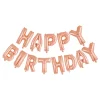 Hot Globos Europe B.V. Ballonguirlande Happy Birthday Roséguld