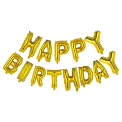 PartyDeco sp. z o.o. Ballonguirlande Happy Birthday Guld - Oppyntning|Balloner