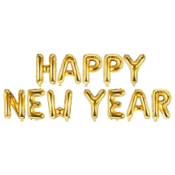 Online PartyDeco sp. z o.o. Ballonguirlande Happy New Year Guld