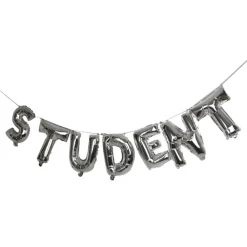 Best Ballongkungen AB Ballonguirlande Student Sølv Metallic