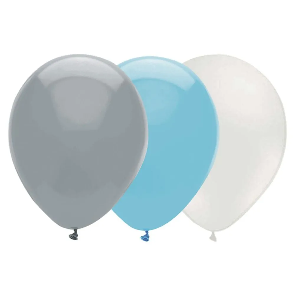 New Ballongkungen AB Ballonkombi Grå/Lyseblå/Hvid
