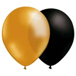 Ballongkungen AB Ballonkombi Guld/Sort - Oppyntning|Balloner