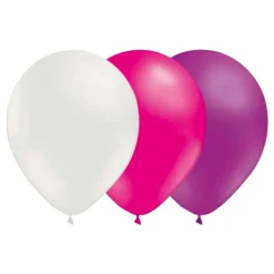 Ballongkungen AB Ballonkombi Hvid-Magenta-Lyselilla - Balloner