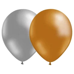 Ballongkungen AB Ballonkombi Sølv/Guld - Balloner