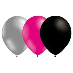 Outlet Ballongkungen AB Ballonkombi Sølv/Magenta/Sort