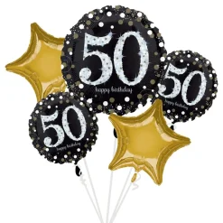 Reithmüller Europe GmbH Ballonsæt Sort/Guld 50 år - Balloner