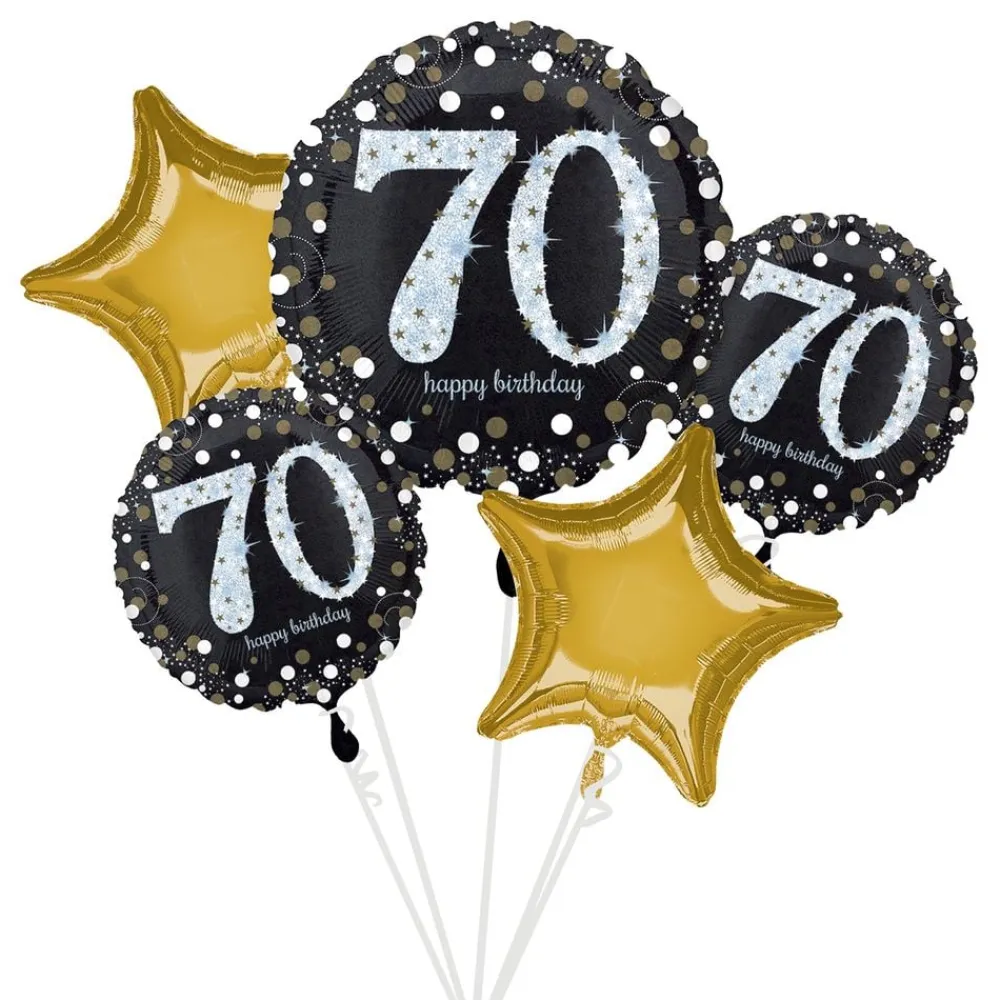 Reithmüller Europe GmbH Ballonsæt Sort/Guld 70 år - Balloner