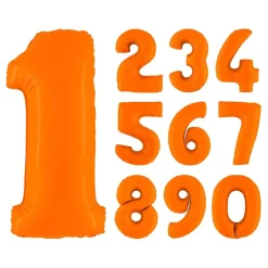 Ballongkungen AB Ballontal Mat Orange - Oppyntning|Balloner